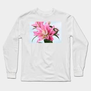 Lilium Roselily Isabella Double Oriental hybrid Lily Long Sleeve T-Shirt